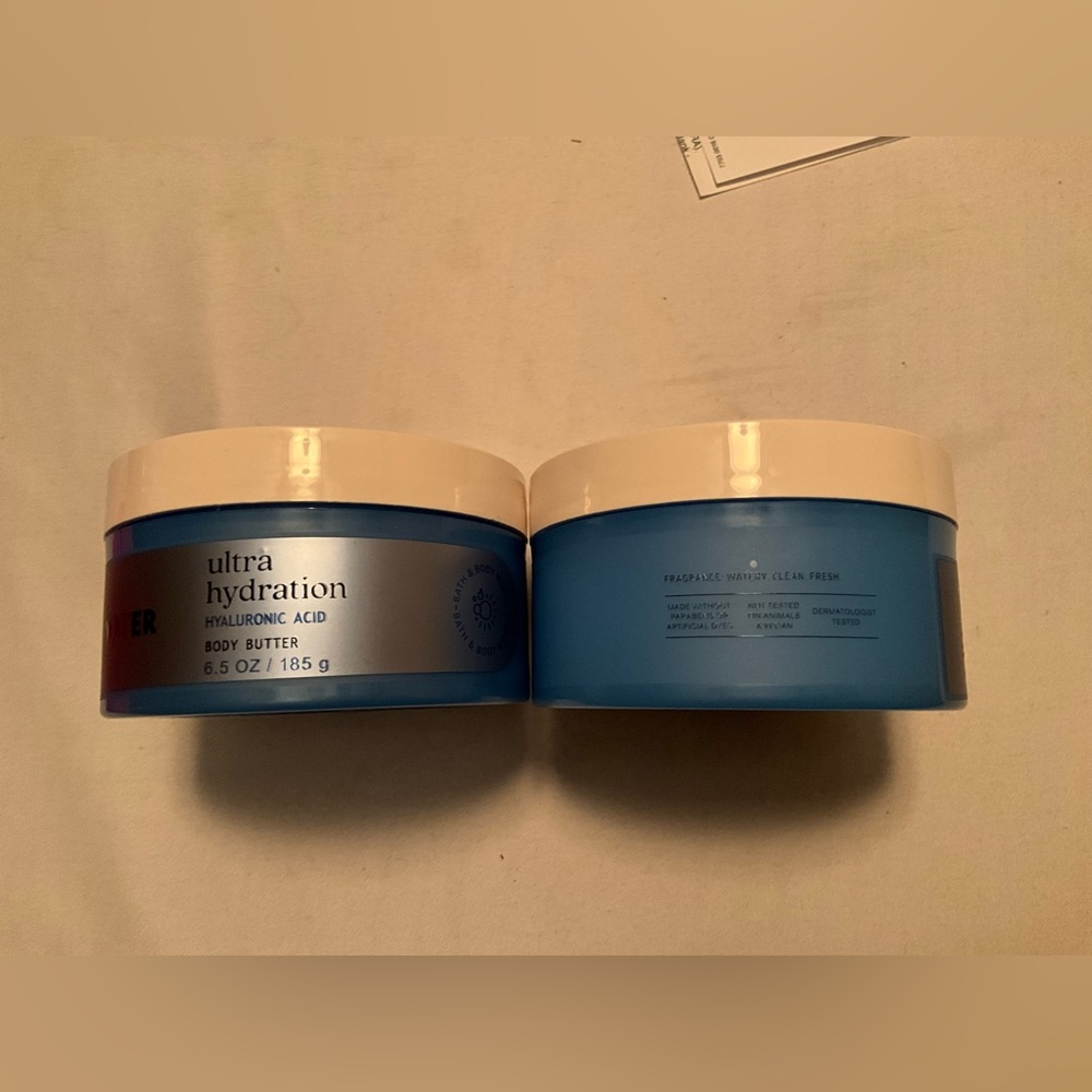 NEW 2x BATH&BODY 6.5oz WATER Ultra Hydration